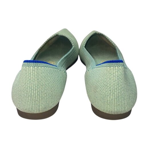 Rothy's Womens Pointed Toe Flats Size 5 Green Knit Slip-On Shoes Eco-Friendly - Picture 3 of 16
